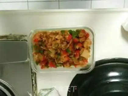 Make Microwave cheese rice step 3