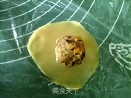 Make A broad ham moon cake step 12