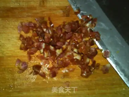 Make A wide sausage moon cake step 2