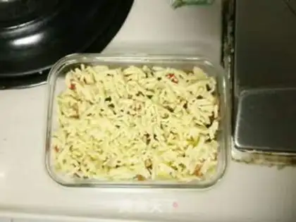 Make Microwave cheese rice step 4