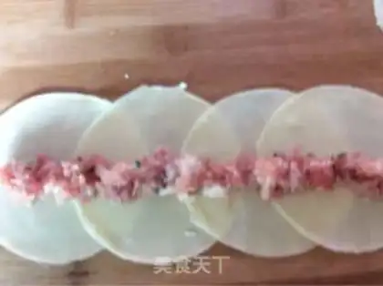 Make Rose dumplings step 2