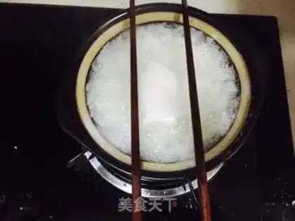 Make Crab congee step 1