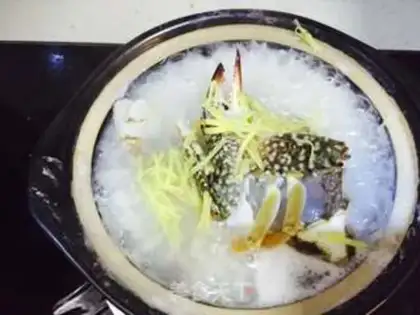 Make Crab congee step 5