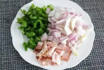 Make Eggs and vegetables step 2