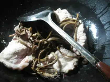 Make Tea, mushroom, cabbage step 2