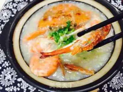 Make Crab congee step 9