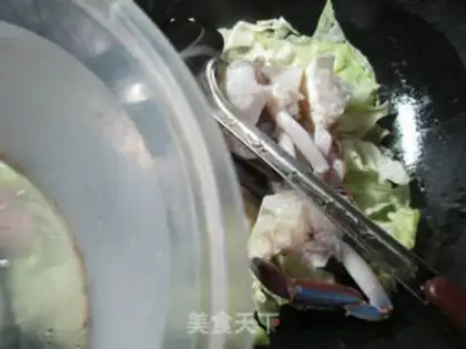 Make Crabs made from salted cabbage step 4