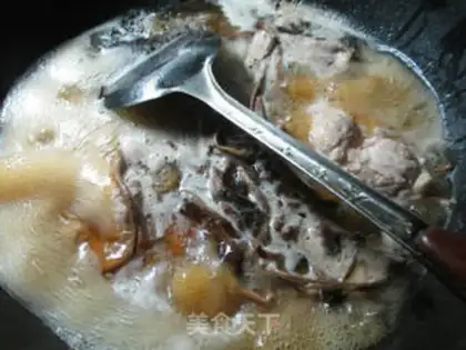Make Tea, mushroom, cabbage step 8