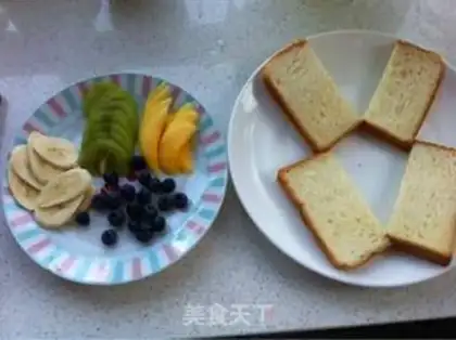 Make Fancy fruit and toast step 1