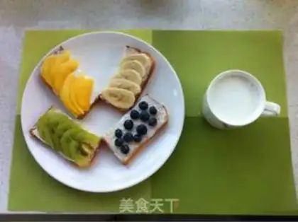 Make Fancy fruit and toast step 2