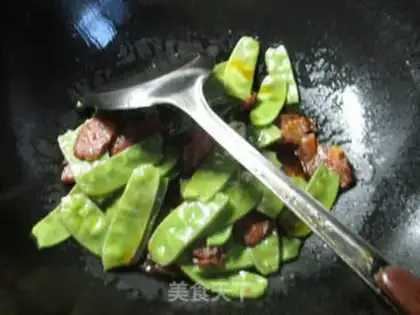 Make Spicy sausage fried lentils step 6