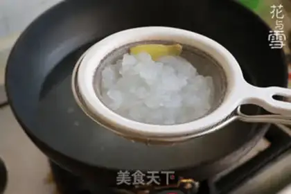 Make Peach geled snow-cutter clams step 1