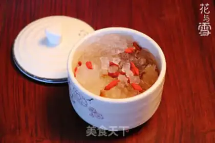 Make Peach geled snow-cutter clams step 2