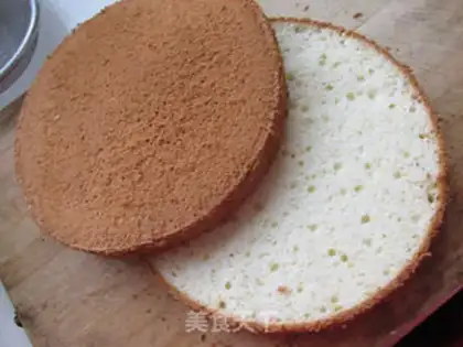 Make Fruit colored heart cake step 6