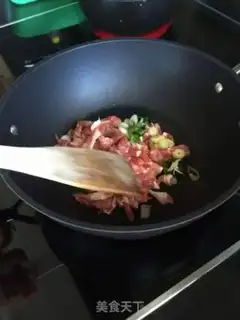 Make Meat-sniffed rice line step 5