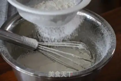 Make Black sesame ricin cake step 2