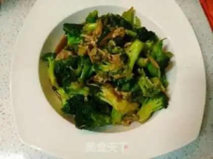 Make Garlic purified broccoli step 7