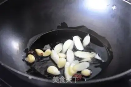 Make Five flowers, greasy beans step 1