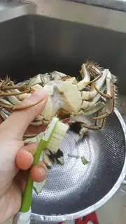 Make Egg steaming crabs step 1
