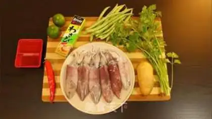Make Thai squirming squid step 0