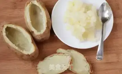 Make Cheese potatoes, broccoli step 3