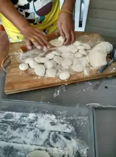 Make Egg dumplings step 3