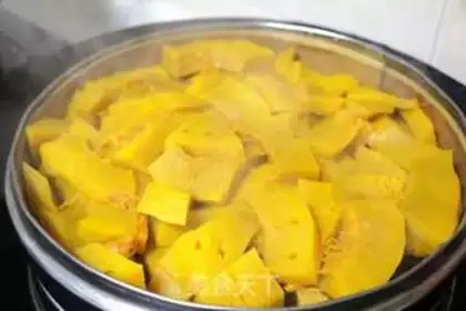Make Vegetables cooking pumpkin noodles step 0