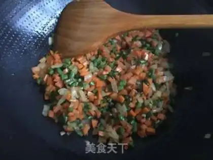 Make Egg fried rice step 1