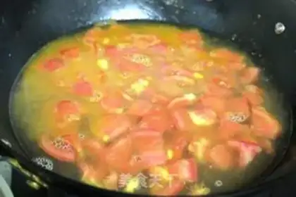 Make Vegetables cooking pumpkin noodles step 8