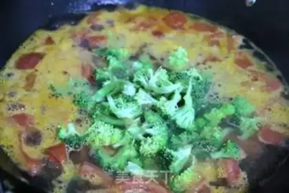 Make Vegetables cooking pumpkin noodles step 9