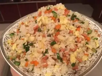 Make Egg fried rice step 4