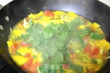 Make Vegetables cooking pumpkin noodles step 11