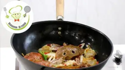Make Hot, hot crabs step 2