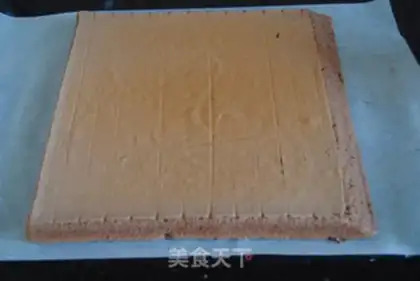 Make Rose chocolate roll step 11