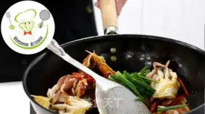 Make Hot, hot crabs step 4
