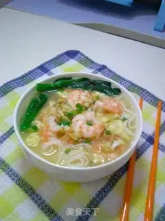 Make Shrimp egg noodles step 6