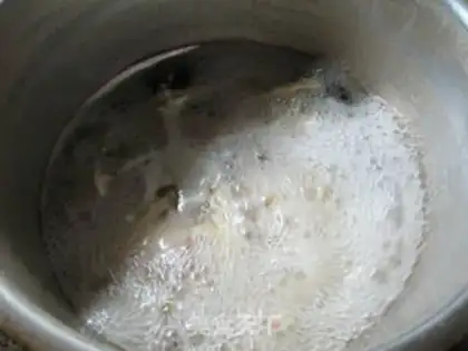 Make Wood, sheep, tail, chicken leg soup step 5