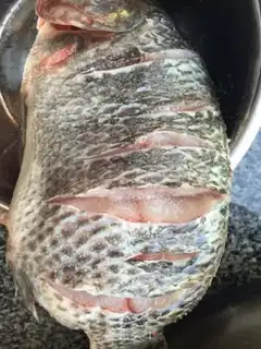 Make Spicy, pink fish step 3
