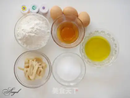 Make A flower, honey cake step 0
