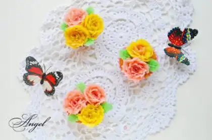 Make A flower, honey cake step 12