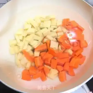 Make Curry chicken leg meat step 3