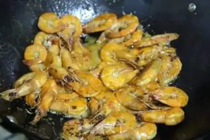 Make Red burning shrimp step 2