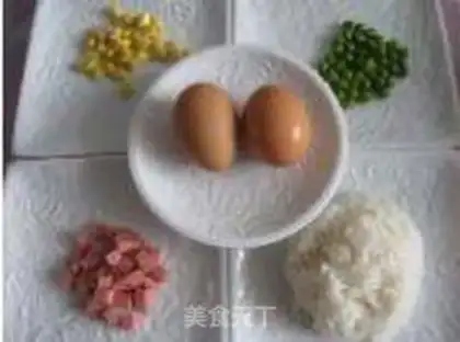 Make A sunflower fried rice step 0