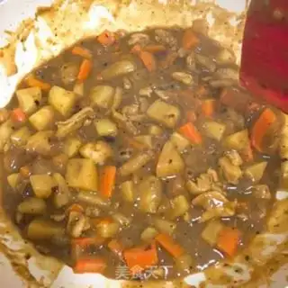 Make Curry chicken leg meat step 9
