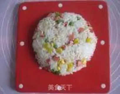 Make A sunflower fried rice step 4