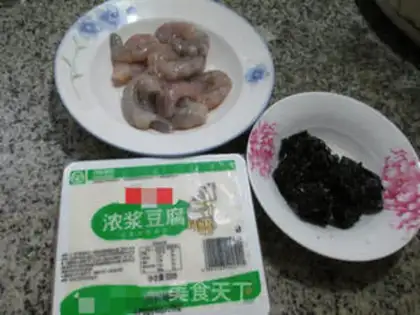 Make Crayfish tofu step 0