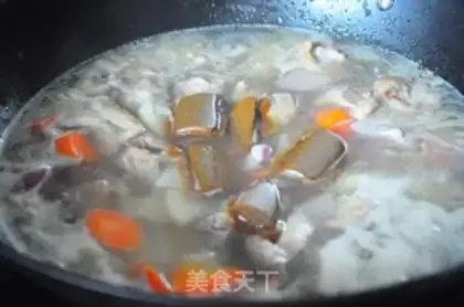 Make Curry three yellow chickens step 8