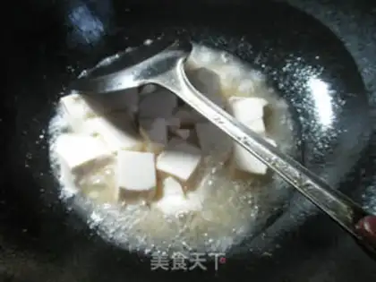 Make Crayfish tofu step 4