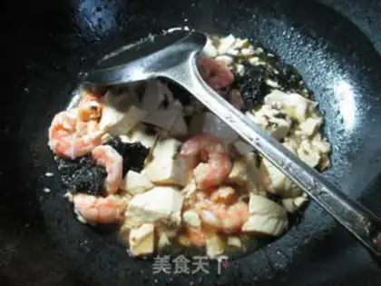Make Crayfish tofu step 8