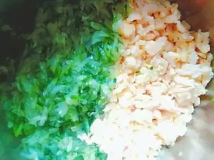 Make Cucumber egg dumplings step 9